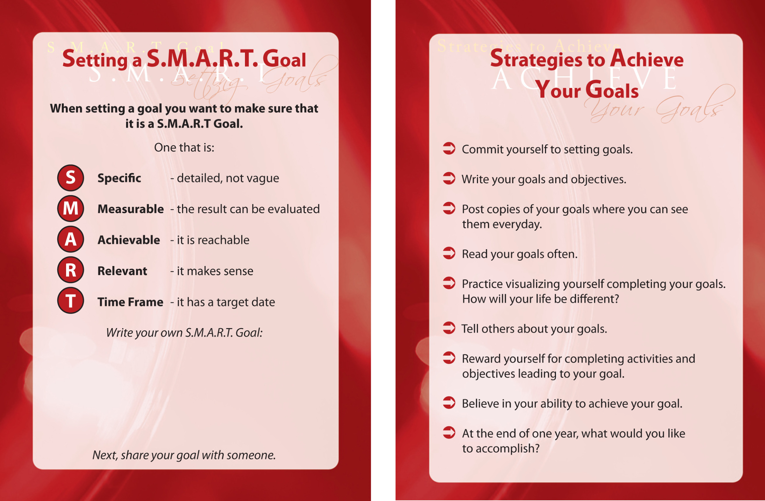 Go for the Goals in Your Statement of Purpose